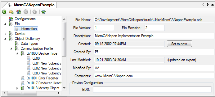 CANopen Architect Professional